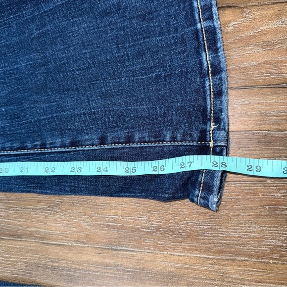 BKE Billie slim fit high rise flare Dark Blue Wash - Picture 10 of 12